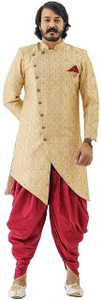 Brand Boy Self Design Sherwani