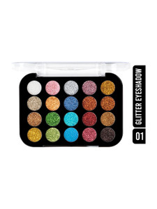 Shryoan 20 Glitter Shades Eyeshadow Palette | Highly Pigmented, Shimmery & Creative Look