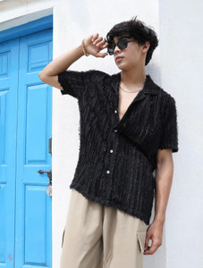 CAHOOT Men Printed Casual Black Shirt