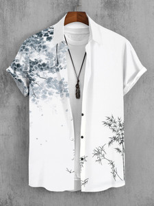 BS Enterprise Men Washed Casual White Shirt