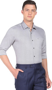 ARROW Men Solid Formal Grey Shirt