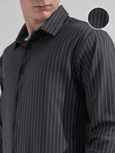 HIGHLANDER Men Striped Casual Multicolor Shirt - Image 6