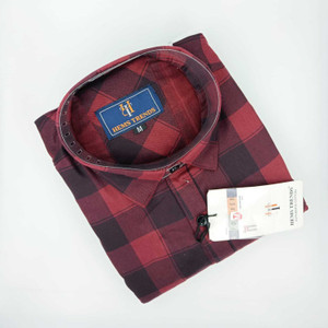 Hems trends Men Checkered Casual Black, Red Shirt