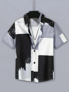DARKMODE Boys Printed Casual Multicolor Shirt