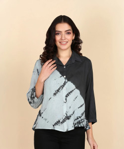 maaesa Women Dyed/Ombre Casual Multicolor Shirt