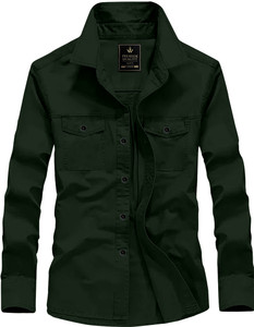 WOXEN Men Solid Casual Beige Shirt