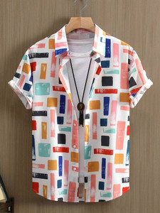 Marmic Fab Men Printed Casual Multicolor Shirt