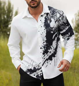 Zonly Men Self Design Casual Multicolor Shirt