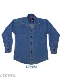 PA'GEANT Boys Solid Casual Light Blue Shirt