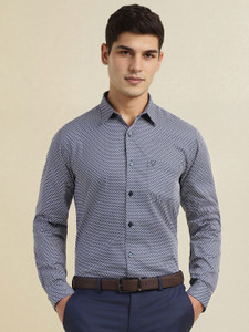 Allen Solly Men Printed Casual Blue Shirt