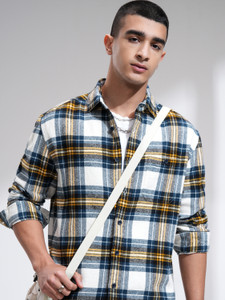 HIGHLANDER Men Checkered Casual Multicolor Shirt