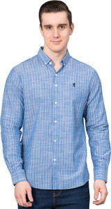 RED TAPE Men Striped Casual Blue Shirt