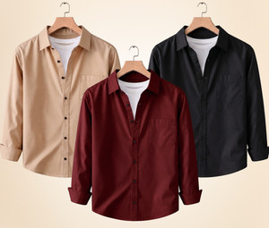 Colix Men Multicolor Casual Shirt Pack of 3 - Image 6