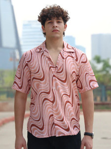 STOVESSY Men Printed Casual Multicolor Shirt