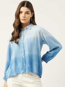 maaesa Women Dyed/Ombre Casual Multicolor Shirt