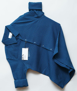 N AND J Men Self Design Casual Orange Shirt