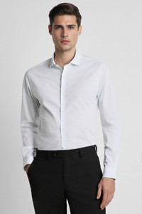 PETER ENGLAND Men Printed Formal White Shirt