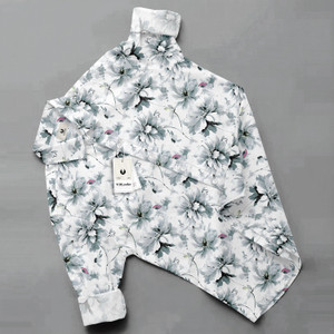 VD Looks Men Floral Print Casual White Shirt