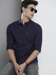 The Indian Garage Co. Men Checkered Blue Shirt - Image 1