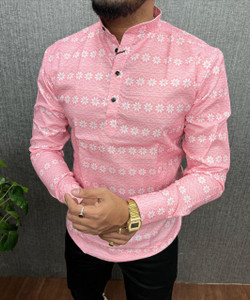 Sedum Sestri Men Printed Straight Kurta