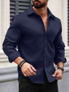 Nofilter Men Dark Blue Casual Shirt - Image 4