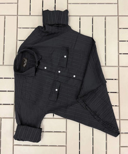 Blue dove Men Self Design Casual Black Shirt