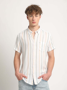 THE BEAR HOUSE Men Striped Casual Multicolor Shirt