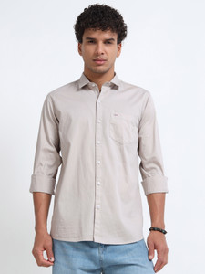 U.S. Pitchers Men Solid Casual Brown Shirt