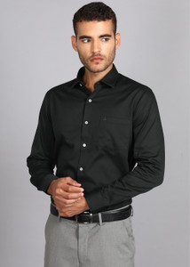 ARROW Men Solid Formal Green Shirt