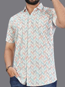 NIVICK Men Printed Casual Multicolor Shirt