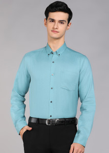 ARROW Men Solid Casual Green Shirt