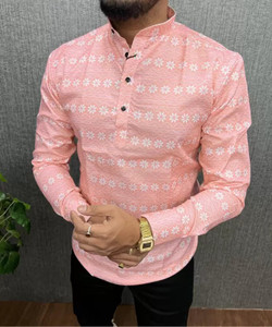 ZURINE Men Printed Asymmetric Kurta