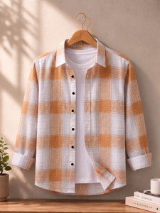 MUMIN Men Checkered Multicolor Shirt - Image 5