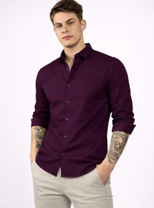 BROCON Men Purple Casual Shirt - Image 4