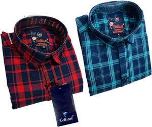 Vellical Men Checkered Casual Multicolor Shirt