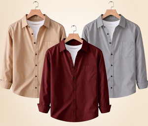 Colix Men Multicolor Casual Shirt Pack of 3 - Image 6