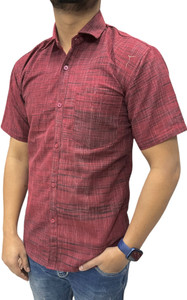 SARIM TEXTILE Men Printed Casual Dark Blue Shirt