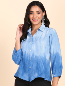 maaesa Women Dyed/Ombre Casual Multicolor Shirt