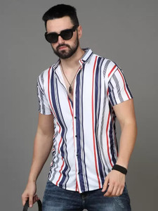 indicare Men Striped Casual Multicolor Shirt