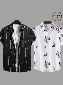 TIGER SNAKE Men Striped Casual Multicolor Shirt