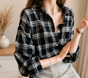 Ghenzcraft Women Checkered Casual Multicolor Shirt