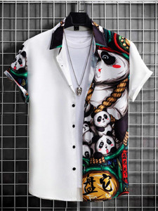 SANBROS Men Printed Casual Multicolor Shirt