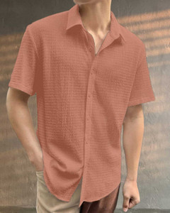 Praizy Men Self Design Casual Multicolor Shirt
