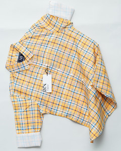 N AND J Men Checkered Yellow Shirt - Image 5