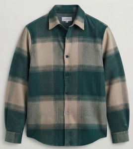 DEEMOON Men Checkered Casual Green Shirt - Image 6