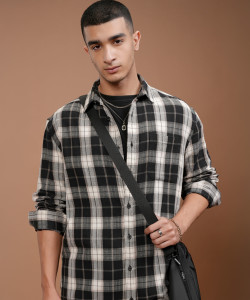 HIGHLANDER Men Checkered Casual Multicolor Shirt