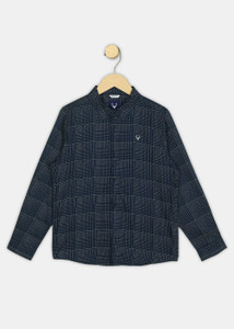 Allen Solly Boys Printed Casual Black Shirt