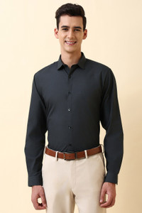 Allen Solly Men Solid Casual Black Shirt
