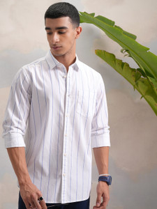 HIGHLANDER Men Striped Formal Multicolor Shirt