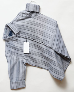 Wearich Men Grey Striped Casual Shirt - Image 5